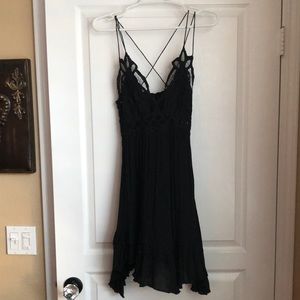 Free People Black Adella Dress Size Small